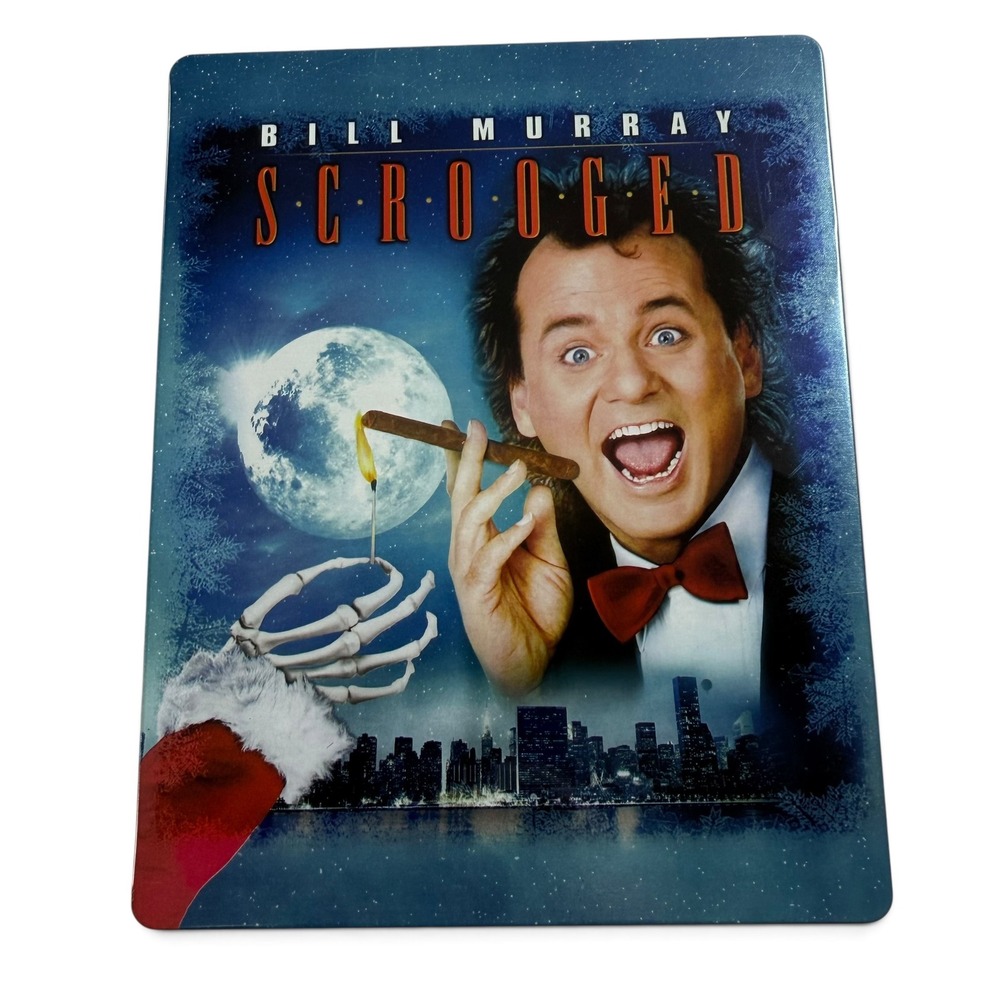 Scrooged Bill Murray Blu-ray DVD Steelbook Holiday Comedy Movie 1988 2-Disc Set